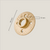 Bord 3/4" – goud | 4 schroefgaten