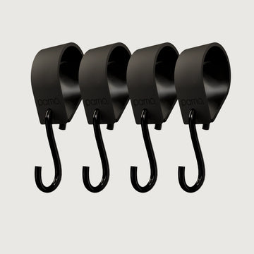 S-haken – Set van 4 | met rubberen lus