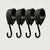 S-haken – Set van 4 | met rubberen lus