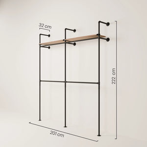 KIM DOUBLE 2 OAK – 2 shelves