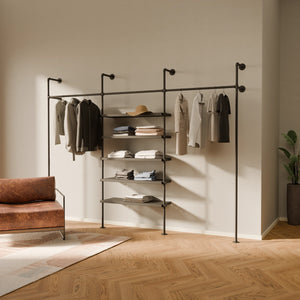 KIM 3 METAL 5 Kleiderschrank offen pamo