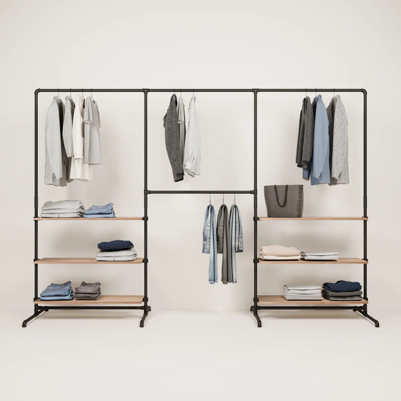 LAS 3 OAK – 6 planken | Legplank met opbergvakken