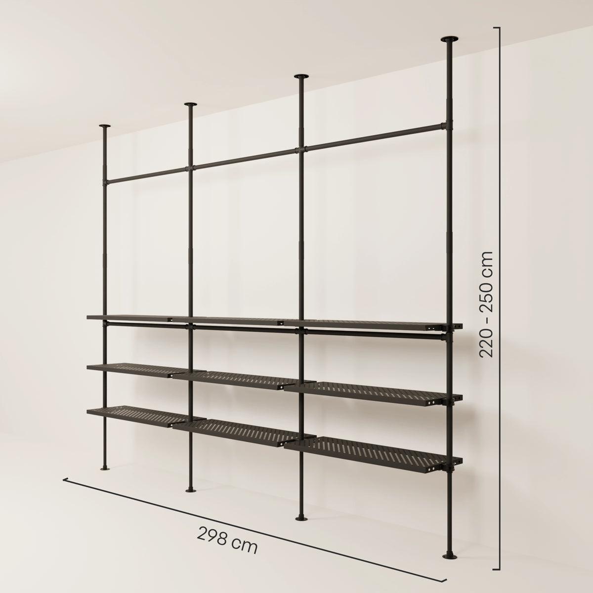 LOFT 3 METAL – 9 shelves