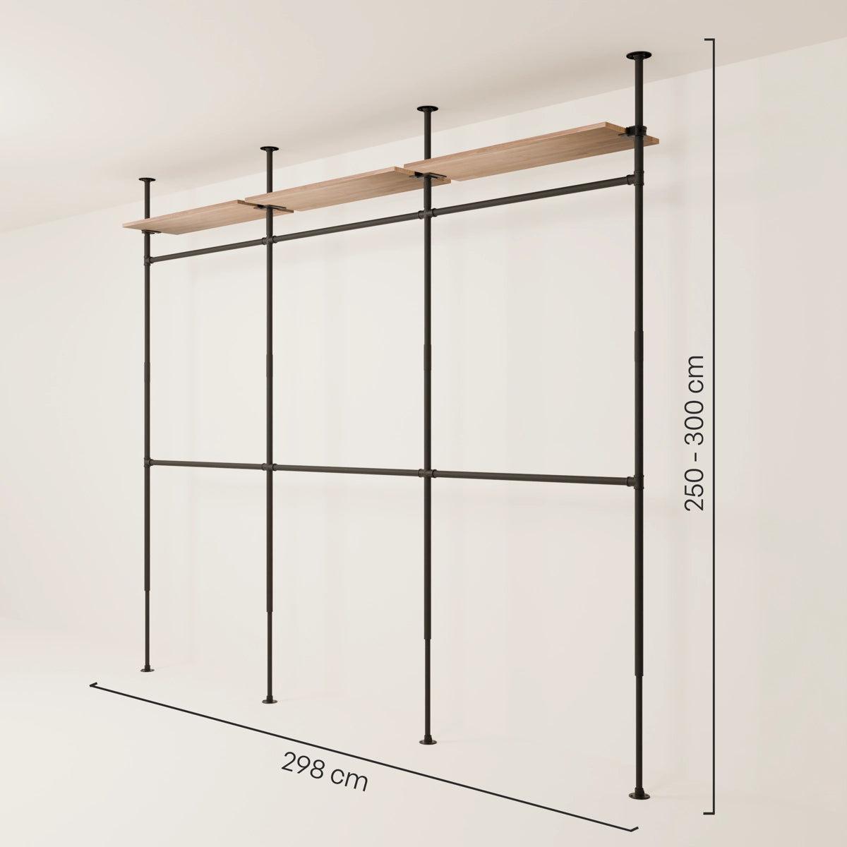 LOFT 3 OAK – 3 planken bovenaan