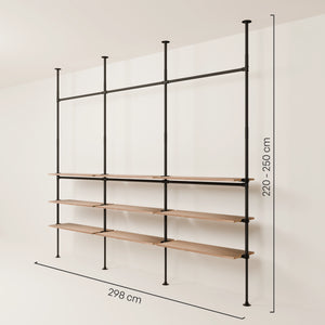 LOFT 3 OAK – 9 shelves