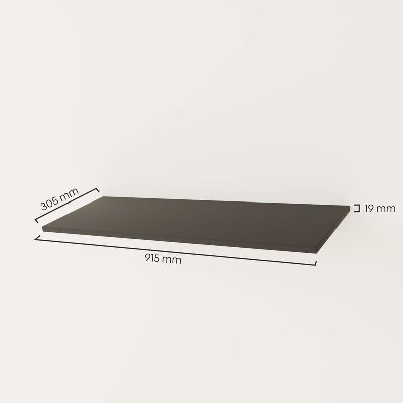 Legbord – zwart | incl. montagetoebehoren | set van 1 | set van 3 | set van 5