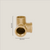 Drievoudige connector 90° – goud