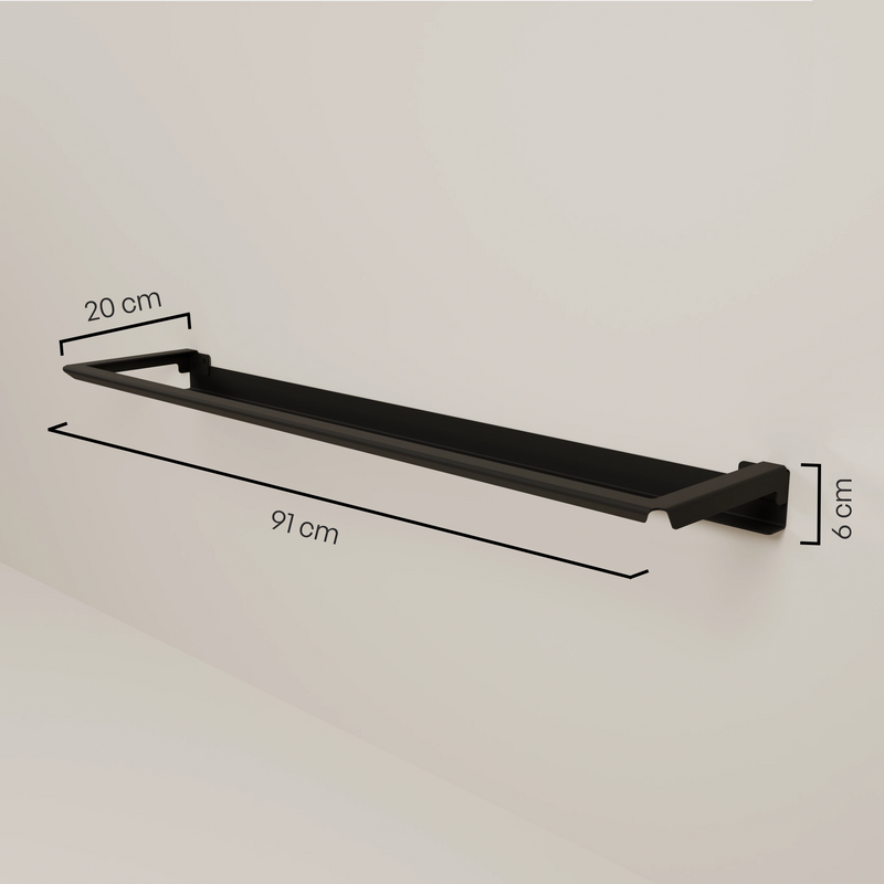 Shoe rack – Black | Wall mounting