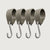 S-Haken – 4er Set | mit Gummischlaufe