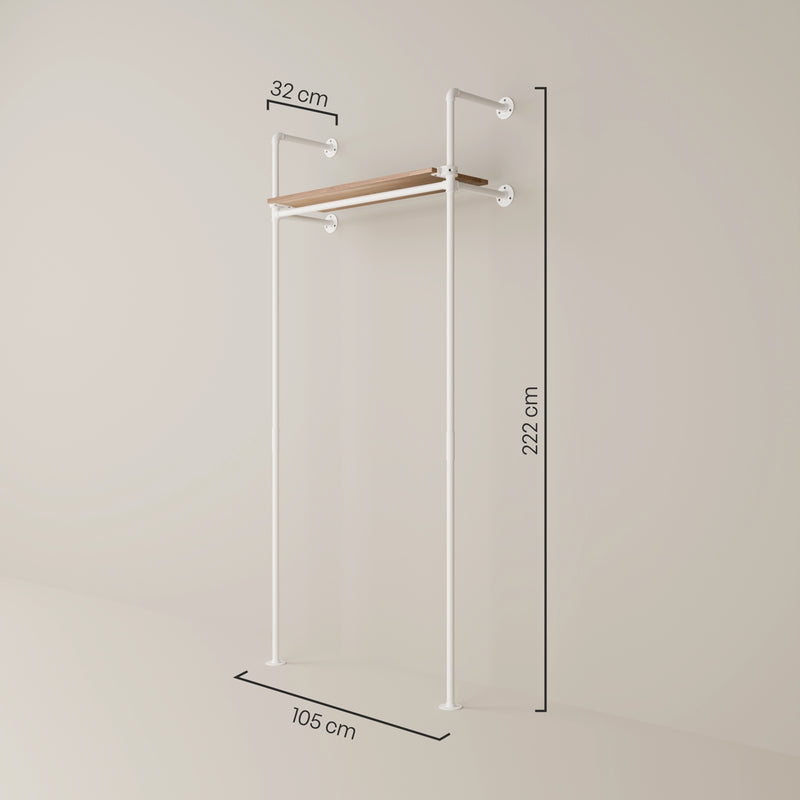 KIM 1 OAK – 1 top shelf | white