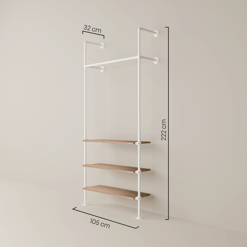KIM 1 OAK – 3 planken | wit