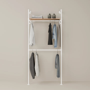 KIM DOUBLE 1 OAK – 1 bovenste plank | wit