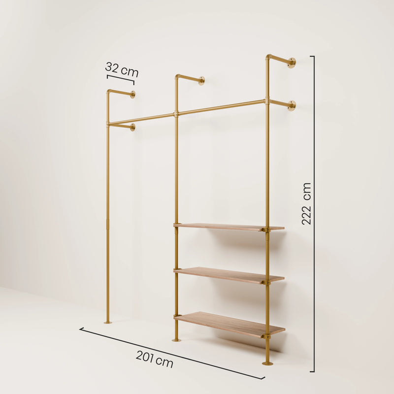 KIM 2 OAK – 3 planken | goud