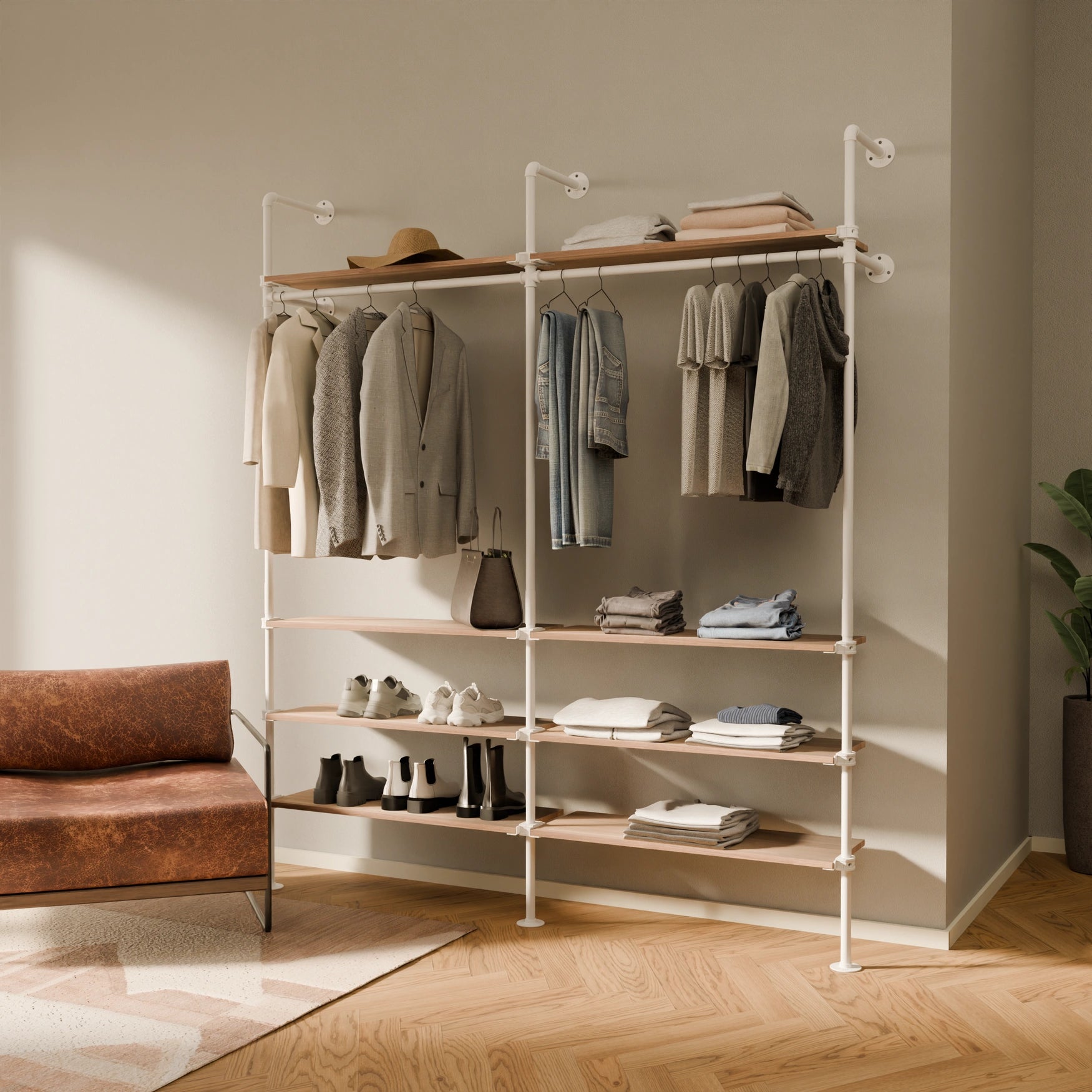 KIM 2 OAK – 8 Regalböden | wit
