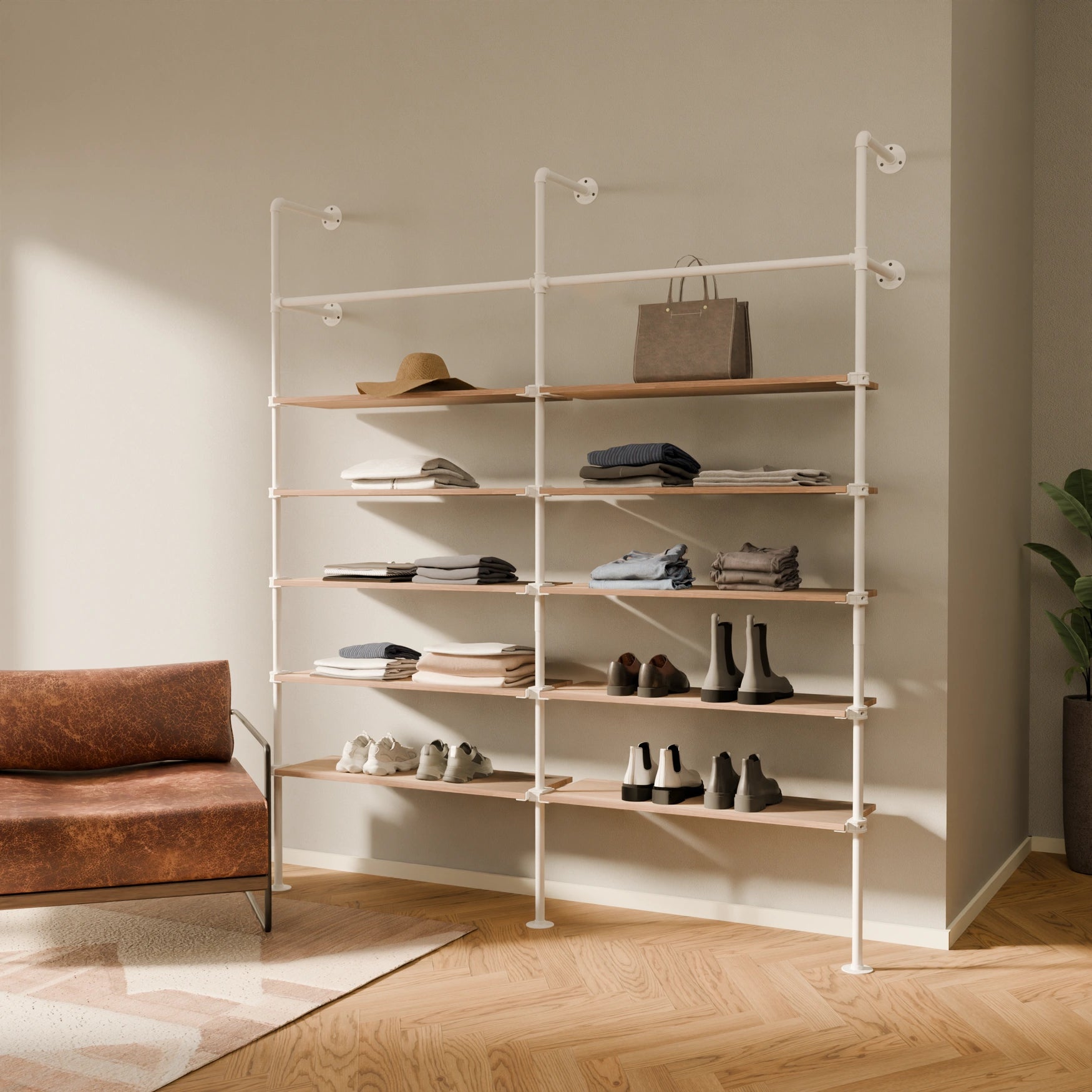 KIM 2 OAK – 10 Regalböden | wit