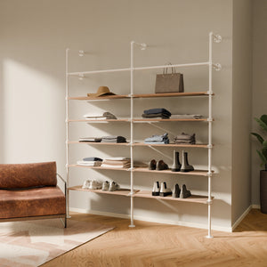 KIM 2 OAK – 10 Regalböden | wit