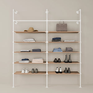 KIM 2 OAK – 10 Regalböden | wit
