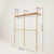 KIM DOUBLE 2 OAK –  2 top shelves | gold