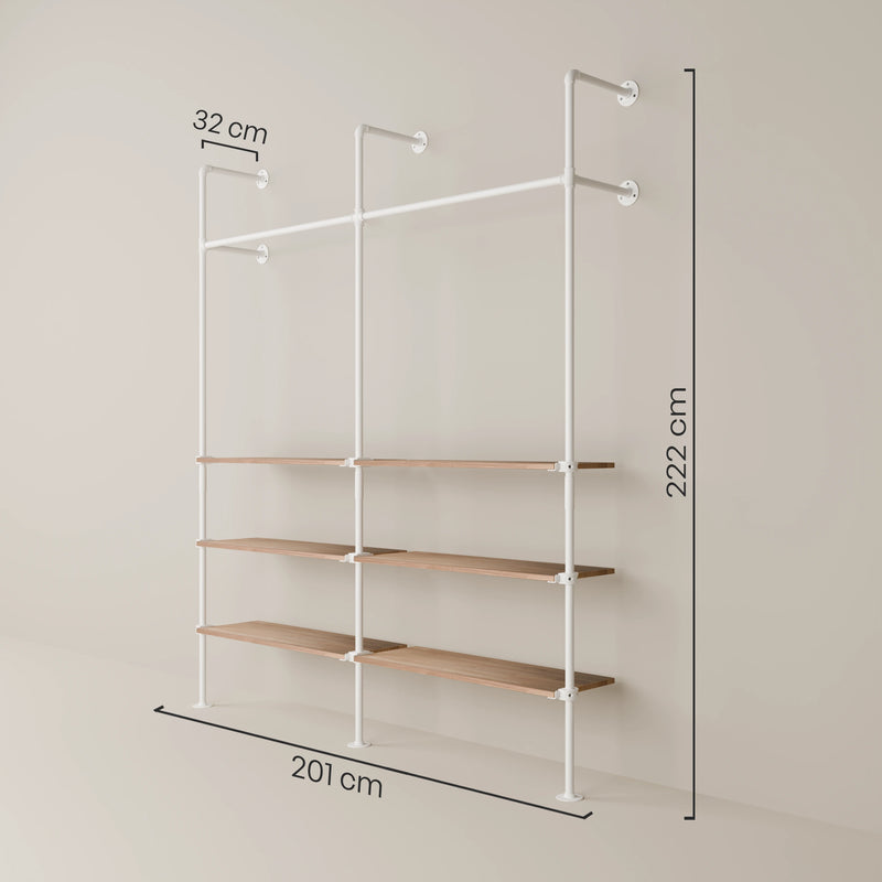 KIM 2 OAK – 6 planken | wit