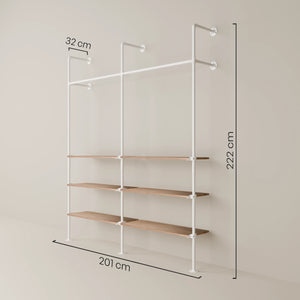 KIM 2 OAK – 6 planken | wit