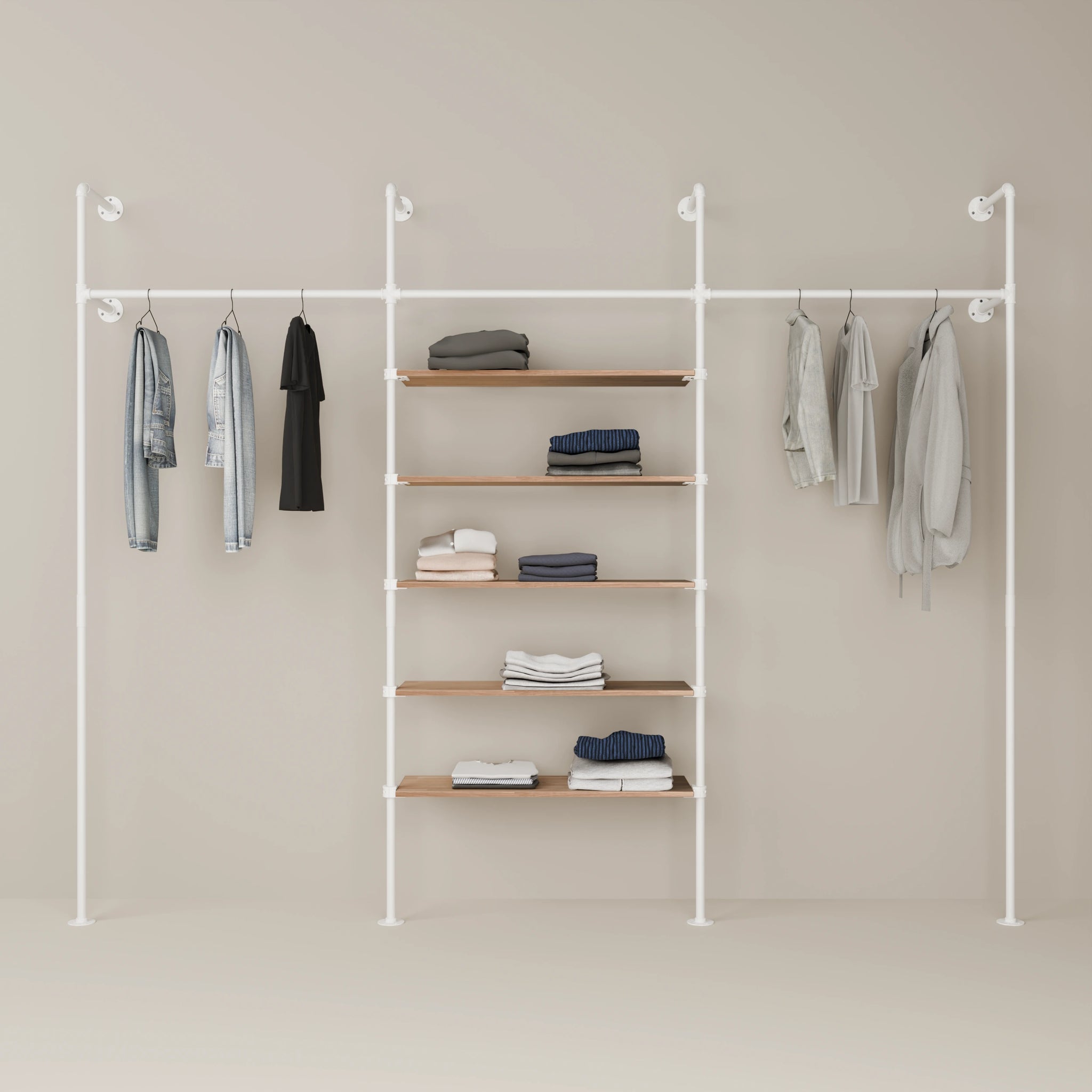 KIM 3 OAK – 5 planken | wit