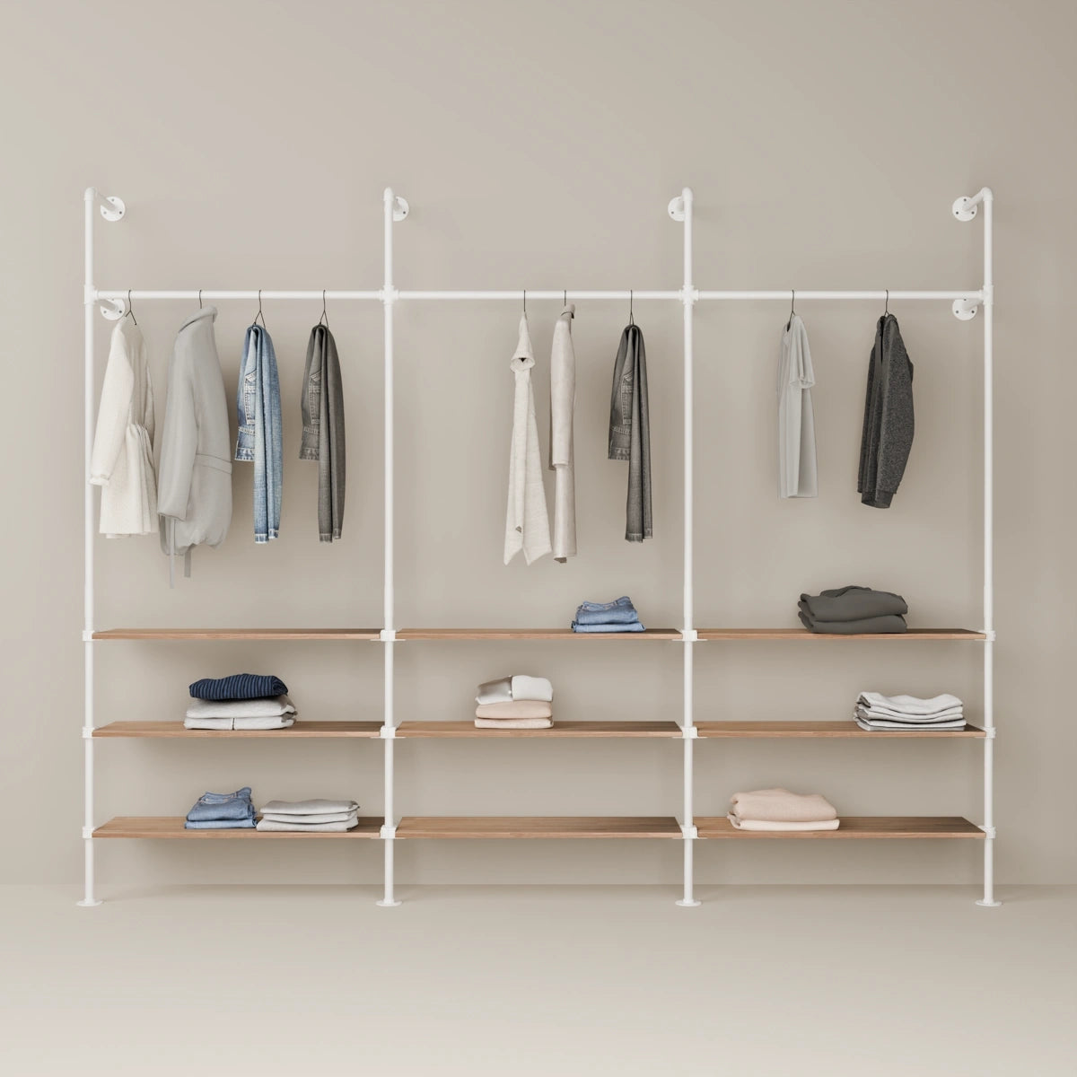KIM 3 OAK – 9 planken | wit