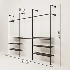 KIM DOUBLE 3 METAL – 6 Regalböden außen