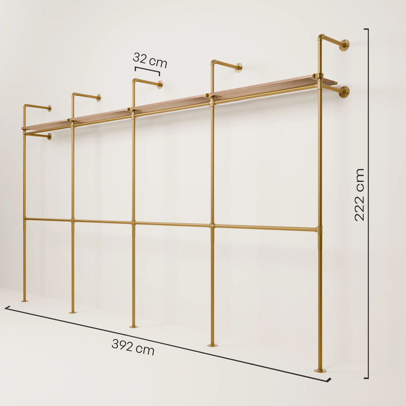 KIM DOUBLE 4 OAK – 4 planken | goud