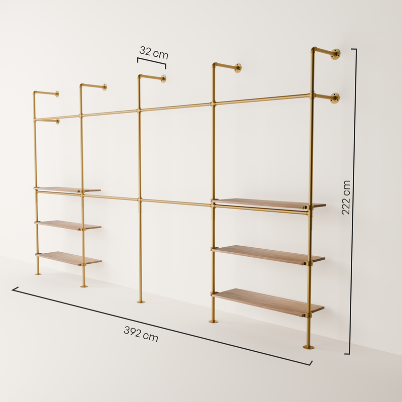 KIM DOUBLE 4 OAK – 6 planken  | goud