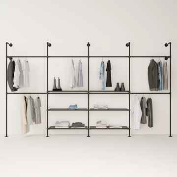 KIM DOUBLE 4 METAL – 6 shelves in the centre