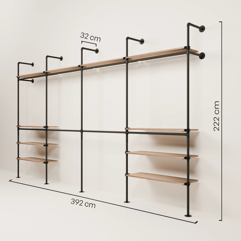 KIM DOUBLE 4 OAK – 10 bovenste planken