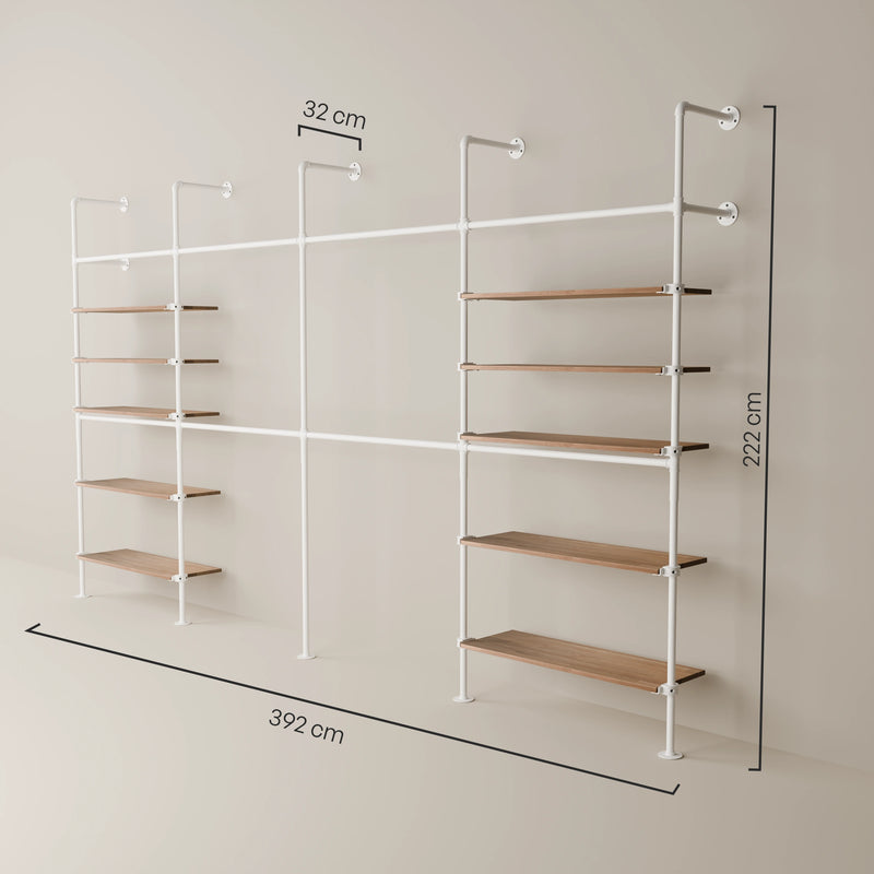 KIM DOUBLE 4 OAK – 10 planken | wit