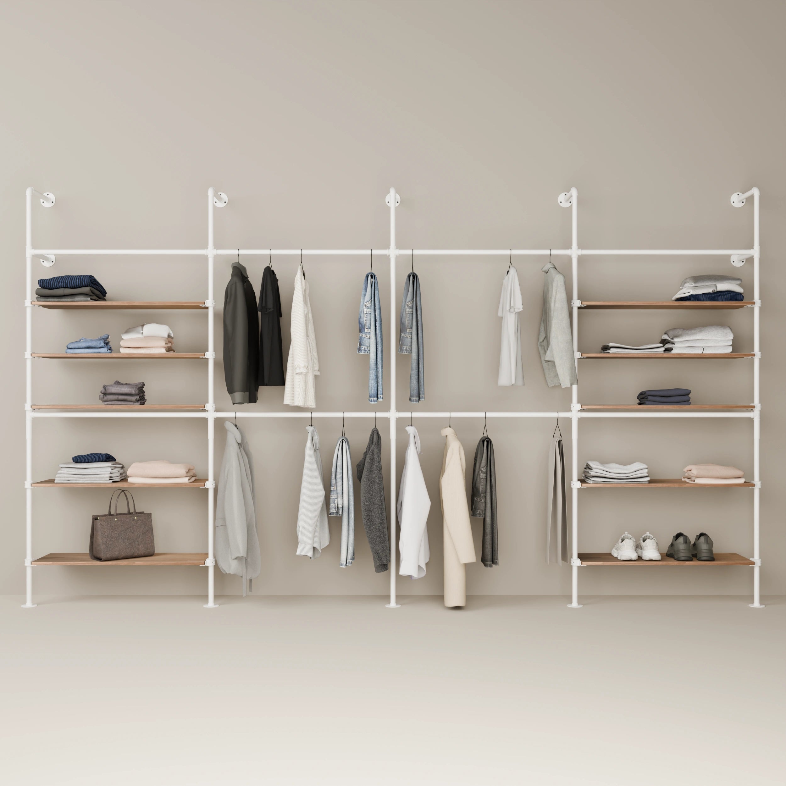 KIM DOUBLE 4 OAK – 10 planken | wit