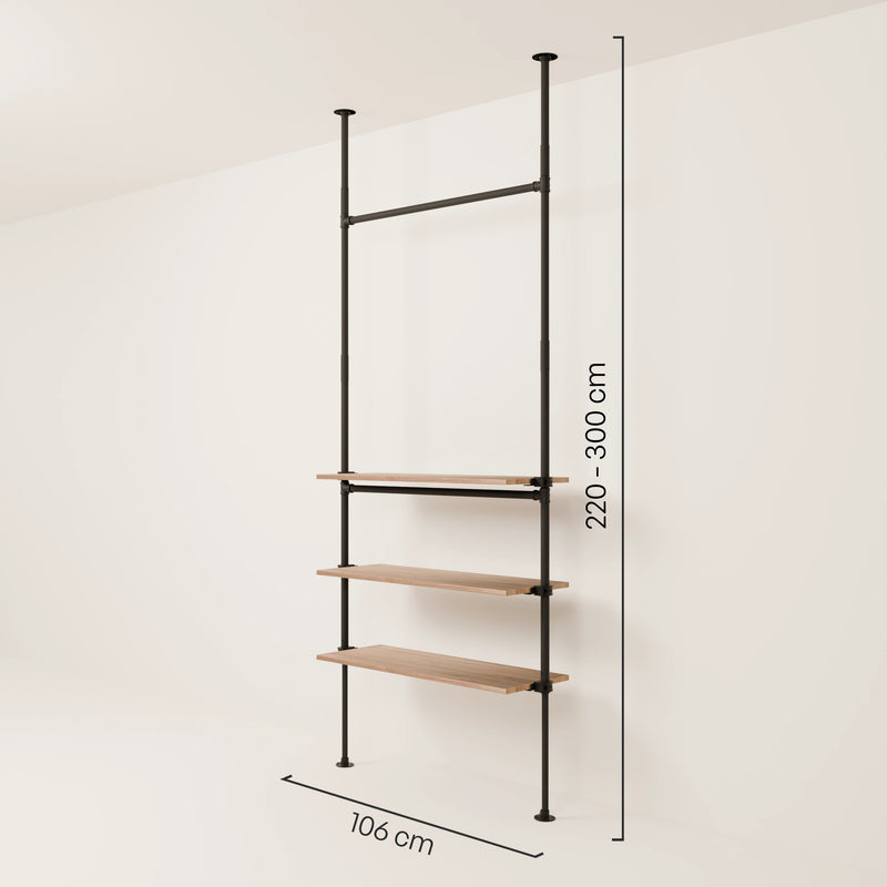 LOFT 1 OAK – 3 Regalböden