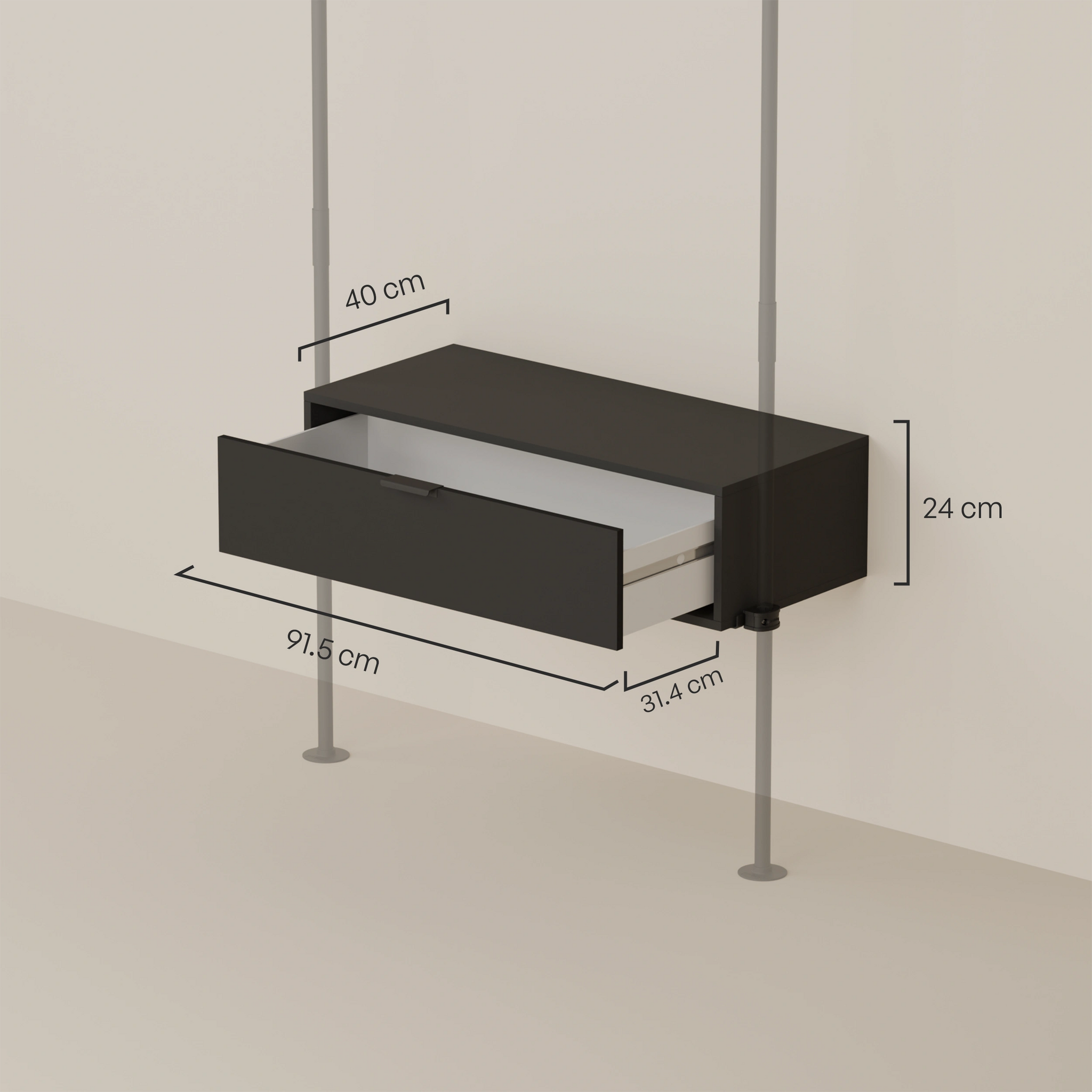 LIV 1 – Ladekast | 1 lade om in te hangen