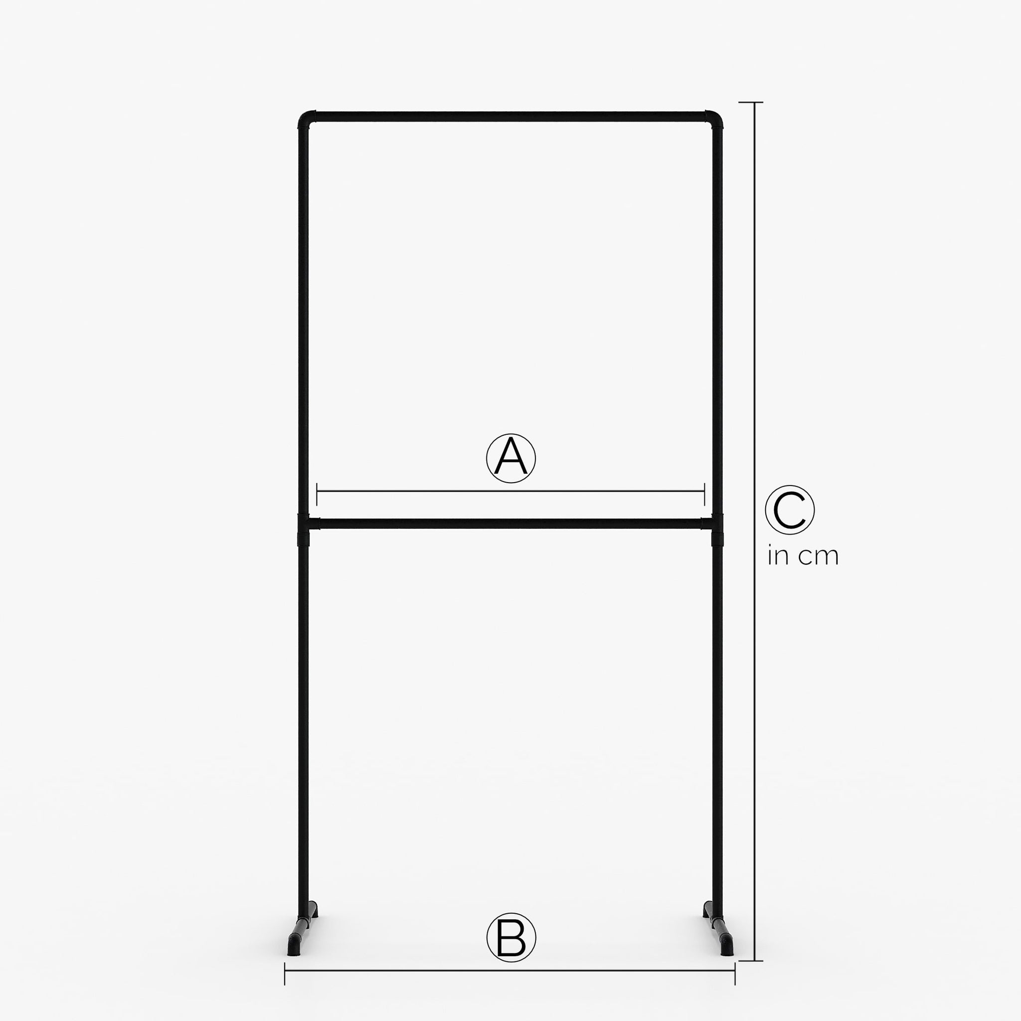 Su misura – LAS – Appendiabiti Industrial | design industriale | tubi neri